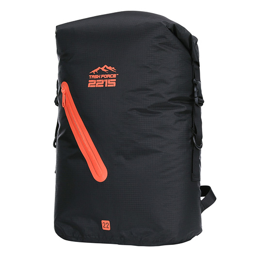 TF-2215 Rucksack Beavertrail Drybag 22 Liter schwarz/orange wasserdicht