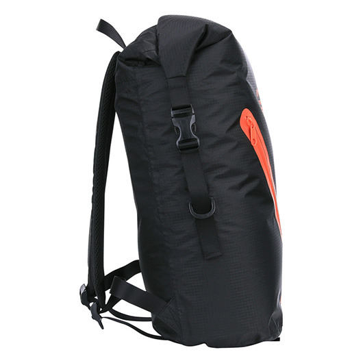 TF-2215 Rucksack Beavertrail Drybag 22 Liter schwarz/orange wasserdicht Bild 4