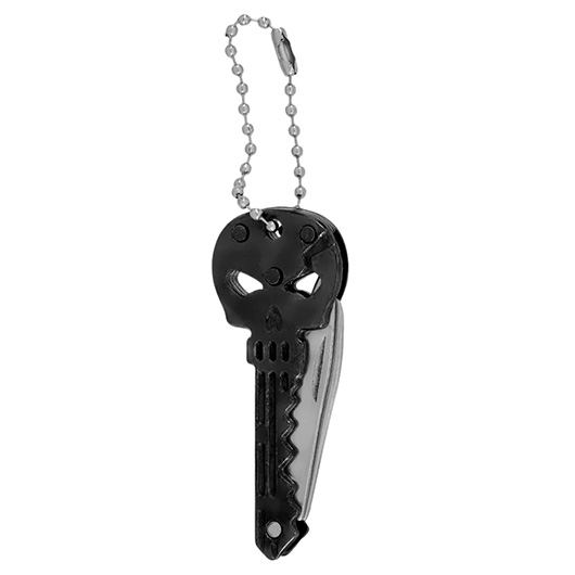 Schlsselanhnger Skull mit Messer und Flaschenffner schwarz Bild 4