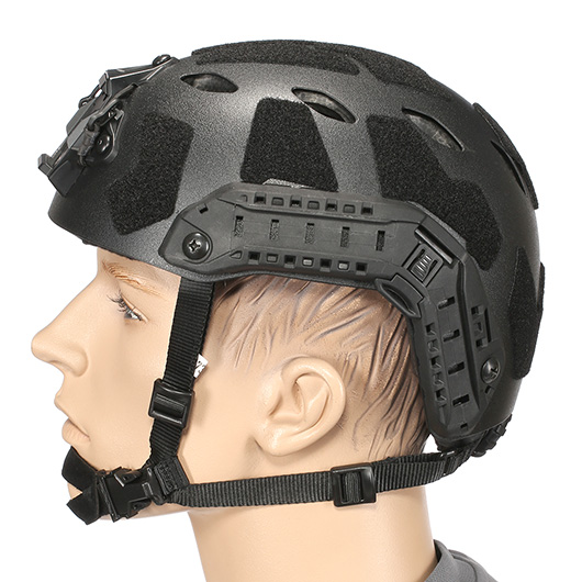 Nuprol Airsoft Helm FAST Railed SF Air mit NVG Mount schwarz Bild 1