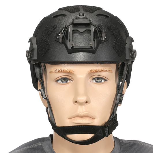 Nuprol Airsoft Helm FAST Railed SF Air mit NVG Mount schwarz Bild 2