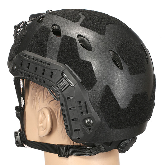 Nuprol Airsoft Helm FAST Railed SF Air mit NVG Mount schwarz Bild 3