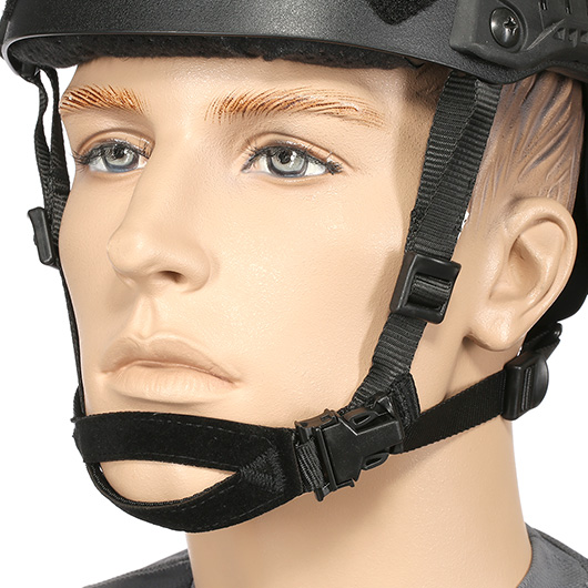 Nuprol Airsoft Helm FAST Railed SF Air mit NVG Mount schwarz Bild 6