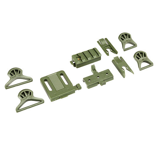 Nuprol Airsoft Helm FAST Railed SF Air mit NVG Mount oliv Bild 11
