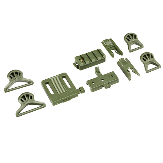 Nuprol Airsoft Helm FAST Railed SF mit NVG Mount oliv Bild 11