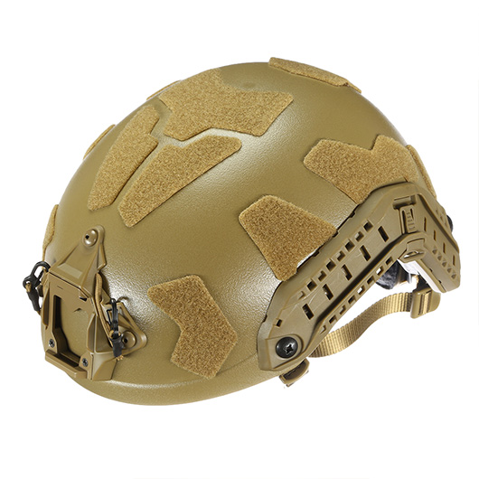 Nuprol Airsoft Helm FAST Railed SF mit NVG Mount Tan Bild 8