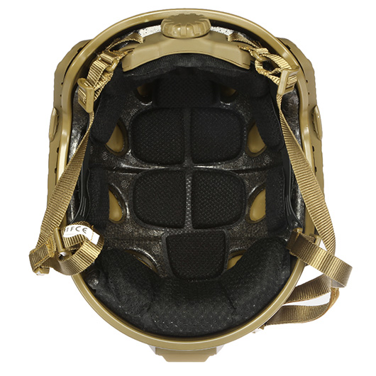 Nuprol Airsoft Helm FAST Railed SF mit NVG Mount Tan Bild 9