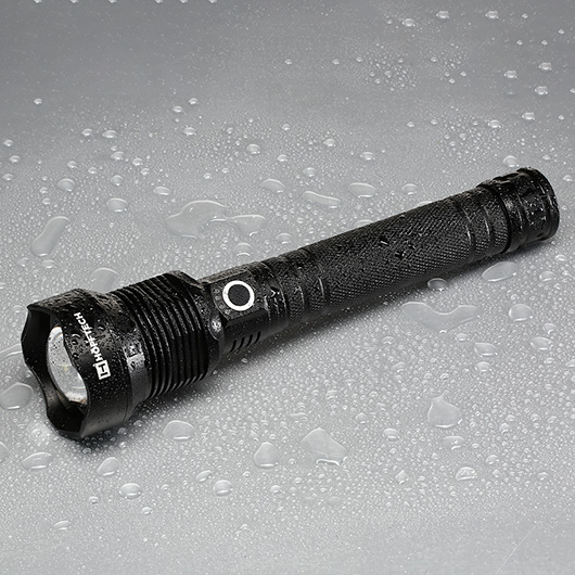 LED-Taschenlampe mit Zoom und Strobe-Funktion 800 Lumen schwarz inkl. Akku Bild 2