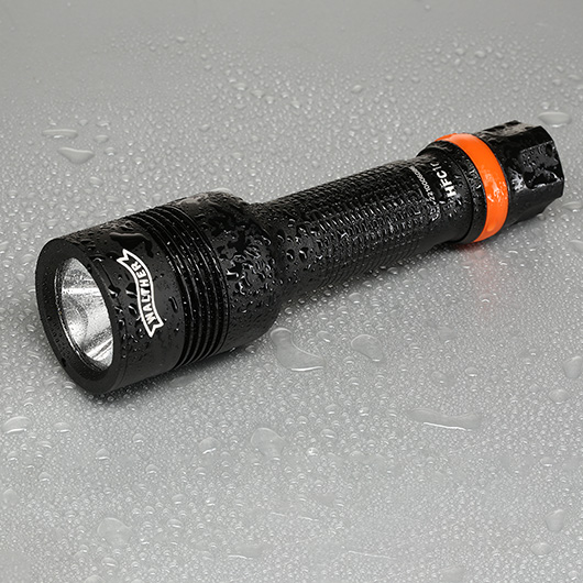 Walther LED Taschenlampe HFC1r 1000 Lumen mit Rotlicht schwarz inkl. Handschlaufe, Grteltasche und Grtelclip Bild 2