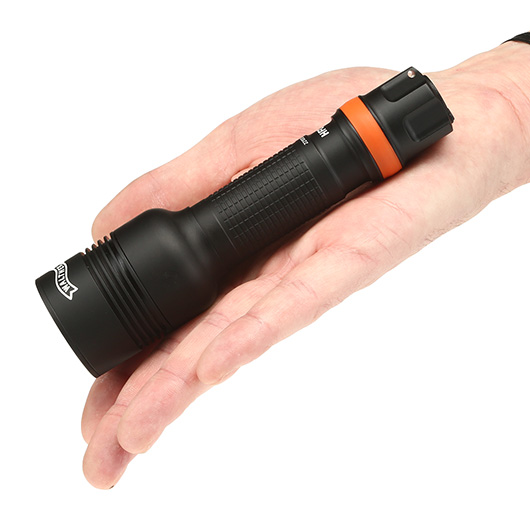 Walther LED Taschenlampe HFC1r 1000 Lumen mit Rotlicht schwarz inkl. Handschlaufe, Grteltasche und Grtelclip Bild 3