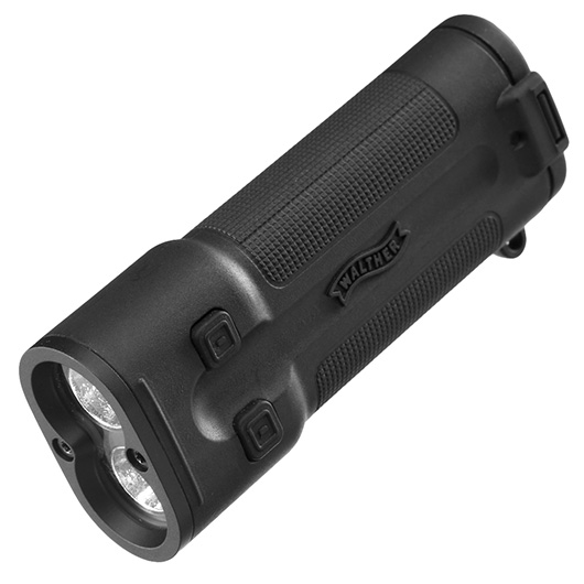 Walther LED Taschenlampe EFA2 300 Lumen mit Rotlicht schwarz inkl. Handschlaufe und Gürteltasche