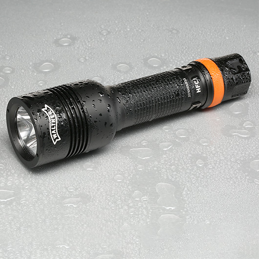 Walther LED Taschenlampe HFC1 1000 Lumen mit Rotlicht schwarz inkl. Handschlaufe, Grteltasche und Grtelclip Bild 2