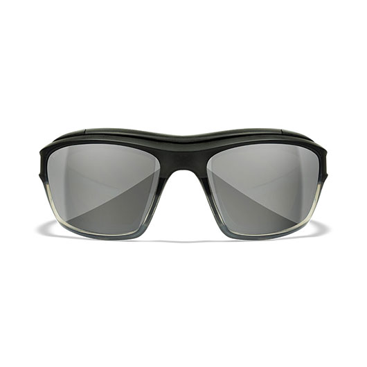 Wiley X Brille Ozon dunkelgrau/grau Glser Silver Flash verspiegelt inkl. Brillenetui und Click A.I.R Dichtung Bild 1