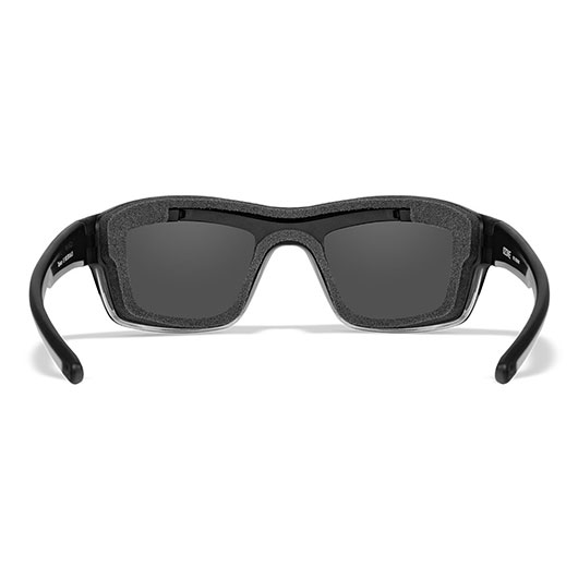 Wiley X Brille Ozon dunkelgrau/grau Glser Silver Flash verspiegelt inkl. Brillenetui und Click A.I.R Dichtung Bild 3
