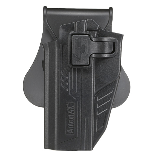 Amomax Tactical Holster Polymer Paddle fr STI Hi-Capa 2011 Links schwarz