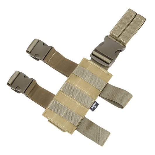 Amomax Molle Drop Leg Plate / Beinplattform Nylon-Fabric Flat Dark Earth