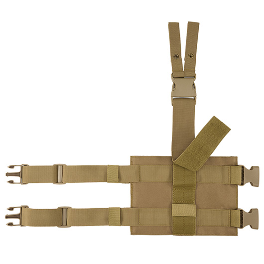 Brandit Beinplatte Molle Leg Panel camel mit versteckter Tasche