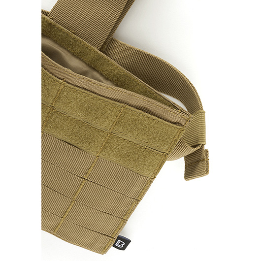 Brandit Beinplatte Molle Leg Panel camel mit versteckter Tasche Bild 3