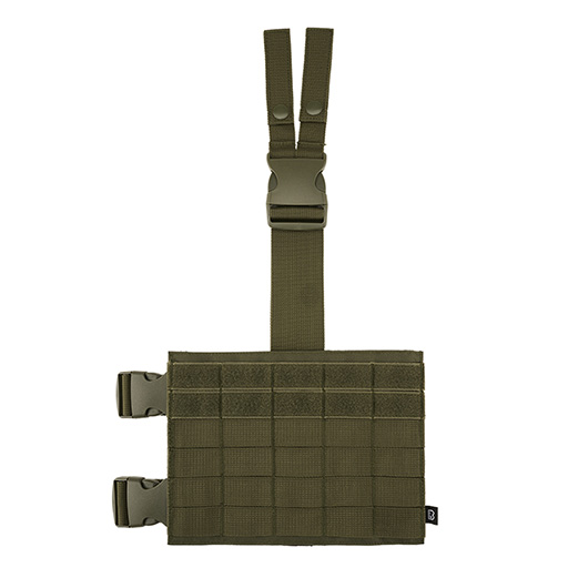 Brandit Beinplatte Molle Leg Panel oliv mit versteckter Tasche