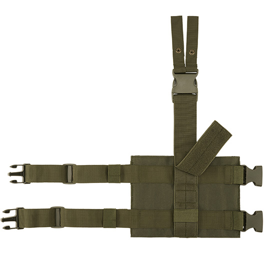 Brandit Beinplatte Molle Leg Panel oliv mit versteckter Tasche Bild 1