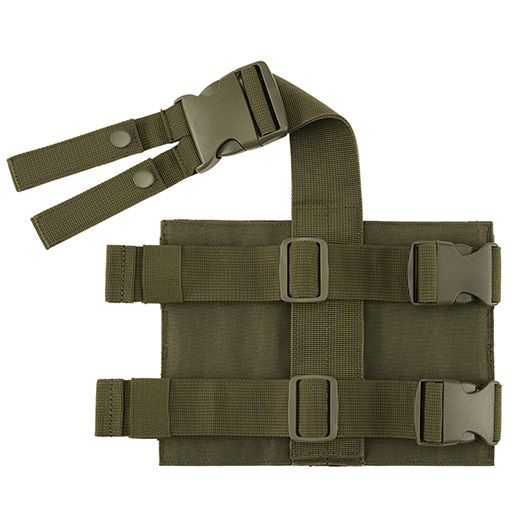 Brandit Beinplatte Molle Leg Panel oliv mit versteckter Tasche Bild 2