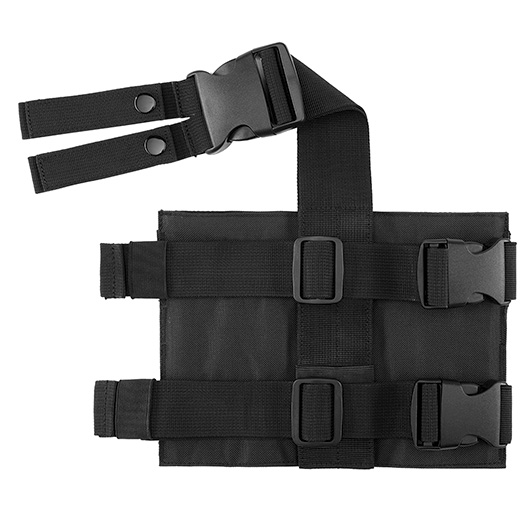 Brandit Beinplatte Molle Leg Panel schwarz mit versteckter Tasche Bild 2