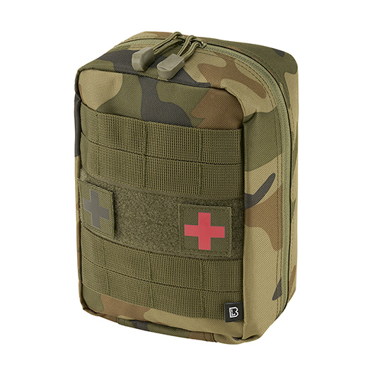 Brandit Medic-Zubehrtasche Molle First Aid Pouch large woodland 21 x 14 x 10 cm