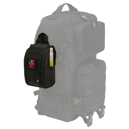 Brandit Medic-Zubehrtasche Molle First Aid Pouch Premium schwarz 17 x 10,5 x 6 cm Bild 3