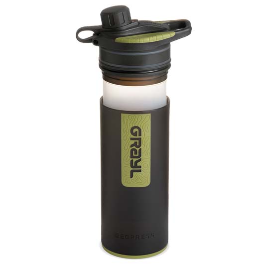 Grayl GeoPress Wasserfilter Trinkflasche 710 ml black camo - fr Wandern, Camping, Outdoor, Survival Bild 3