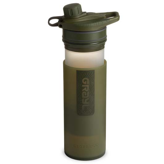 Grayl GeoPress Wasserfilter Trinkflasche 710 ml oliv drab - fr Wandern, Camping, Outdoor, Survival Bild 3