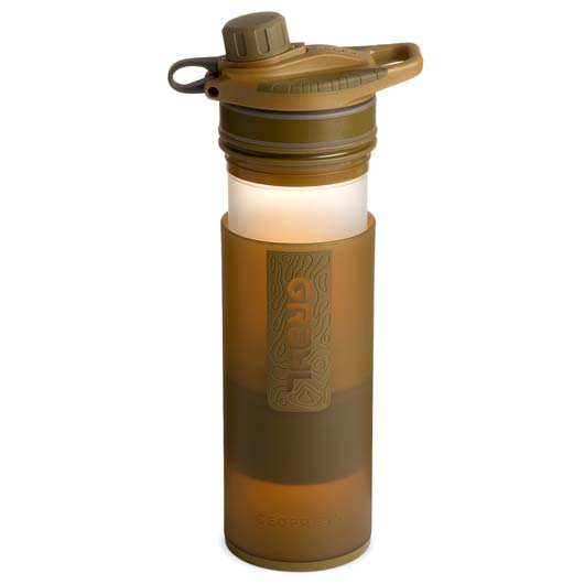 Grayl GeoPress Wasserfilter Trinkflasche 710 ml coyote brown - fr Wandern, Camping, Outdoor, Survival Bild 3