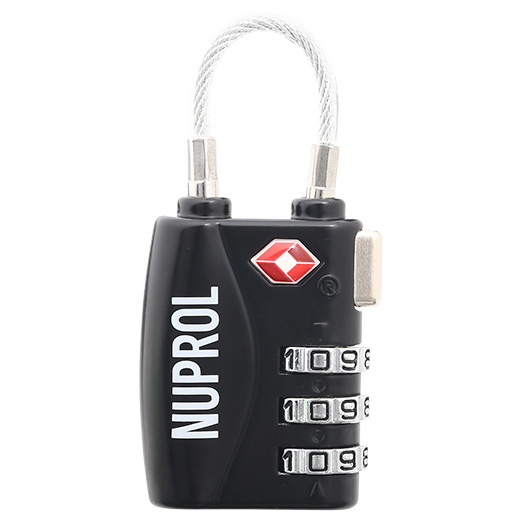 Nuprol TSA Case Lock Zahlenschloss mit Bgel schwarz Bild 2