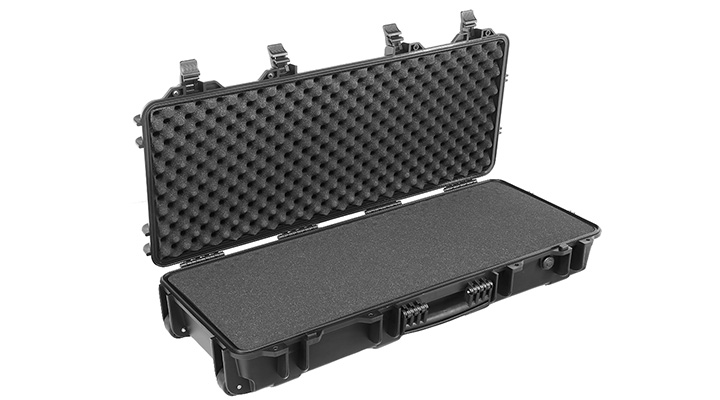 ASG Large Hard Case Waffenkoffer / Trolley 98 x 43 x 18 cm PnP-Schaumstoff schwarz Bild 5