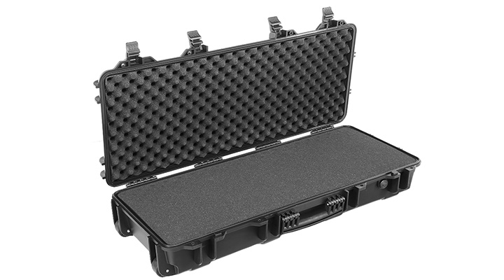 ASG Large Hard Case Waffenkoffer / Trolley 98 x 43 x 18 cm PnP-Schaumstoff schwarz Bild 5