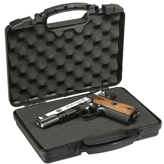 ASG Small Hard Case Pistolenkoffer 31 x 25,6 x 8 cm PnP-Schaumstoff schwarz Bild 5