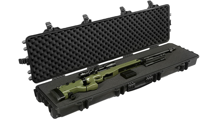 ASG X-Large Hard Case Waffenkoffer / Trolley 139 x 39,5 x 16 cm PnP-Schaumstoff schwarz Bild 4