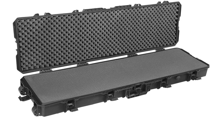 ASG X-Large Polymer Hard Case Waffenkoffer / Trolley 136 x 40 x 14 cm PnP-Schaumstoff schwarz Bild 5