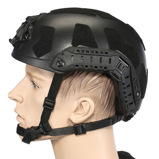 Nuprol Airsoft Helm FAST Railed SF mit NVG Mount schwarz Bild 1