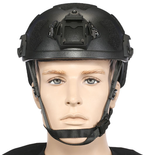 Nuprol Airsoft Helm FAST Railed SF mit NVG Mount schwarz Bild 2