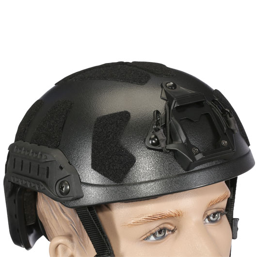 Nuprol Airsoft Helm FAST Railed SF mit NVG Mount schwarz Bild 5