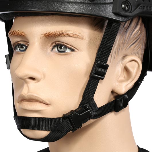 Nuprol Airsoft Helm FAST Railed SF mit NVG Mount schwarz Bild 6