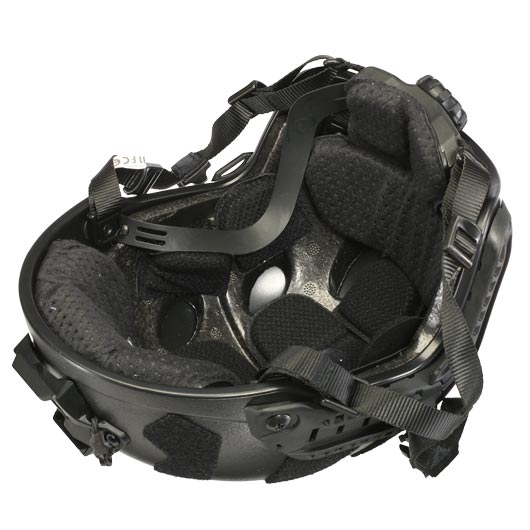 Nuprol Airsoft Helm FAST Railed SF mit NVG Mount schwarz Bild 9
