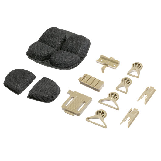 Nuprol Airsoft Helm FAST Railed SF Air mit NVG Mount tan Bild 10
