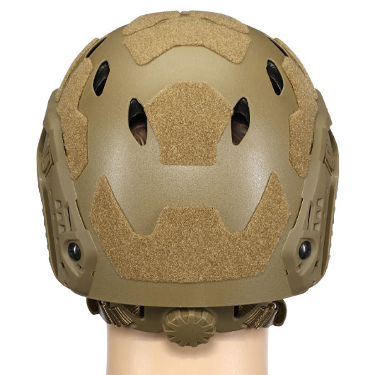 Nuprol Airsoft Helm FAST Railed SF Air mit NVG Mount tan Bild 4