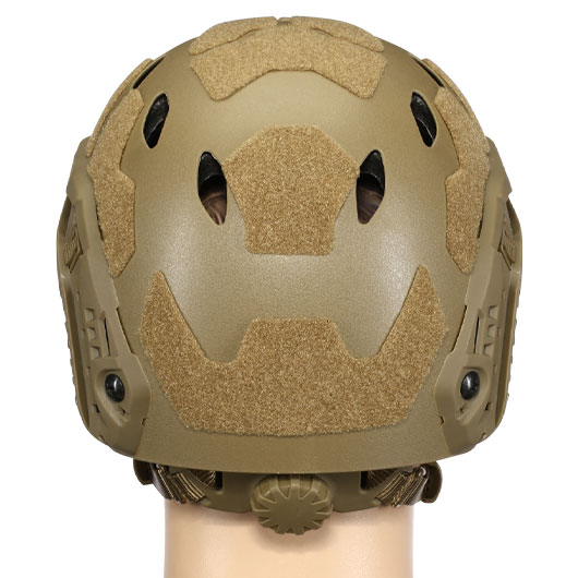 Nuprol FAST Railed SF Air Airsoft Helm mit NVG Mount tan Bild 4