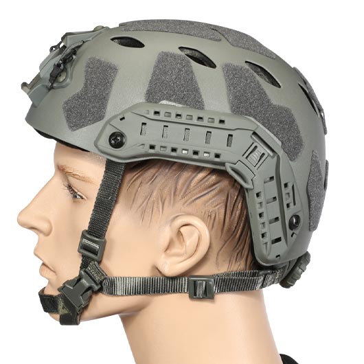 Nuprol Airsoft Helm FAST Railed SF Air mit NVG Mount grau Bild 1