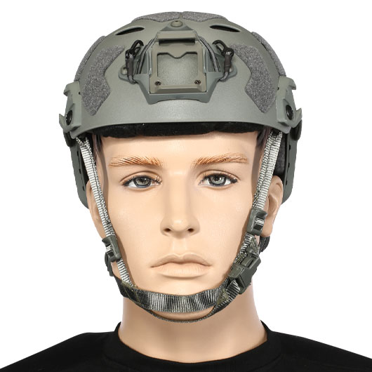 Nuprol Airsoft Helm FAST Railed SF Air mit NVG Mount grau Bild 2