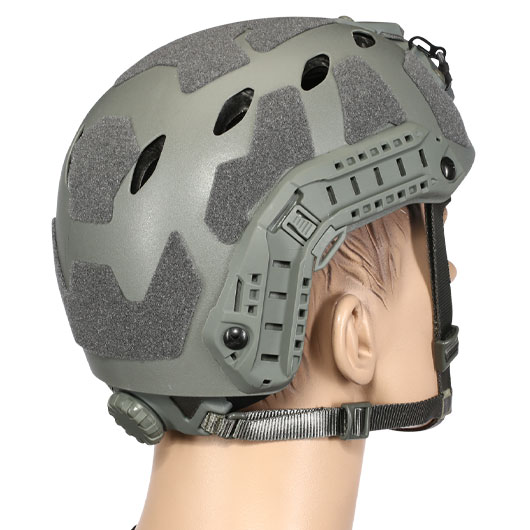 Nuprol Airsoft Helm FAST Railed SF Air mit NVG Mount grau Bild 3