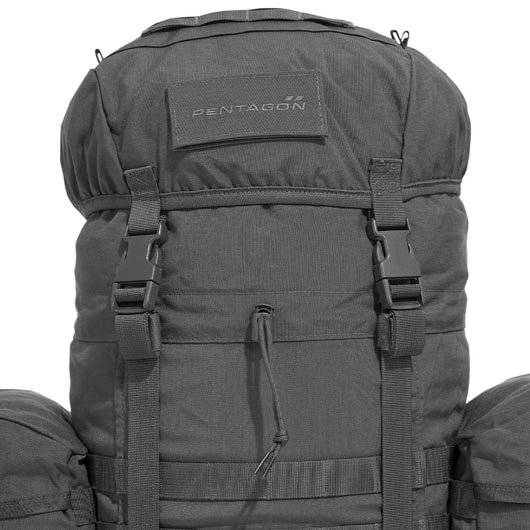 Pentagon Rucksack Deos 65 Liter schwarz inkl. Regenschutz Bild 2