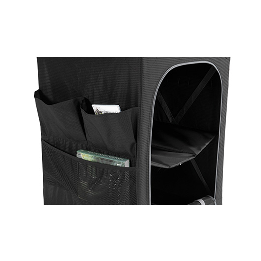 Robens Campingschrank Settler mit zwei Regalbden 58 x 58 x 83 cm schwarz klappbar Bild 4